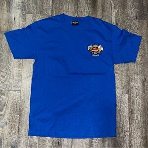 Harley-Davidson Blue‎ Lakeland Graphic Tee Double Sided Size Medium